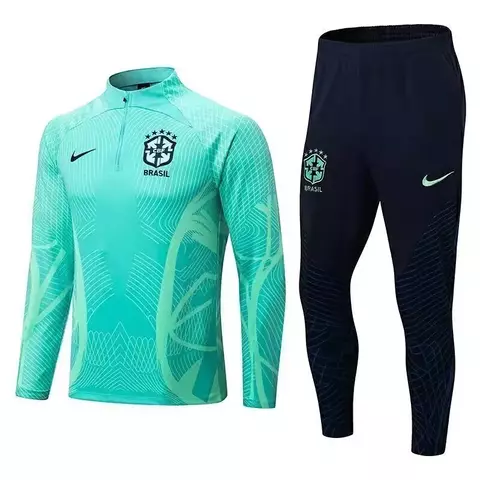 Conjunto TrackSuit De Treino De Futebol Brasil 2022/2023 - "Azul"