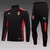 Conjunto TrackSuit De Treino De Futebol Milan - "Black Red"