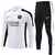 Conjunto TrackSuit De Treino De Futebol Paris - "White & Black"