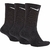 Pacote C/ 3 Pares Meia Nike Cano Alto Everyday Cushion - Preto - comprar online