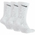 Pacote C/ 3 Pares Meia Nike Cano Alto Everyday Cushion - Branco