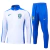 Conjunto TrackSuit De Treino De Futebol Brazil Retrô - "White & Blue"