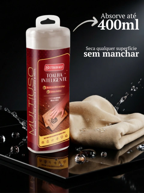 Toalha Mágica Inteligente Multiuso Absorve Água Betthavale
