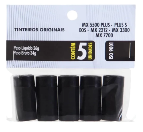 Tinteiro Fixxar Original Etiquetadora Mx5500 Mx2212 5 Un
