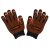 Guantes de trabajo moteados negros con puntos naranjas antideslizantes marca Kleber .el proveedor en linea maxi bellot diseño 