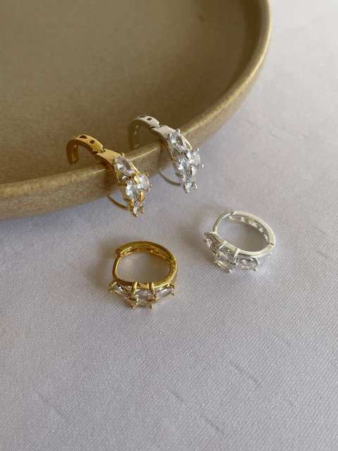 BRINCO ARGOLA CLICK COM 4 OVAIS 1,7CM (FO) 29710