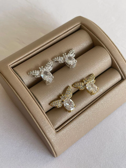 BRINCO ABELHA ZIRCÔNIA 1,5CM (FO) 29707 - comprar online