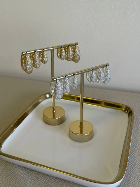 BR RETÂNGULO GOTA ZIRCÔNIA 2CM (F.O) 28974