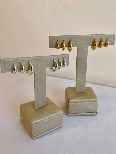 BRINCO TRIO ARGOLA CLICK REDONDO LISO CURVADO (FO) 29723 - comprar online