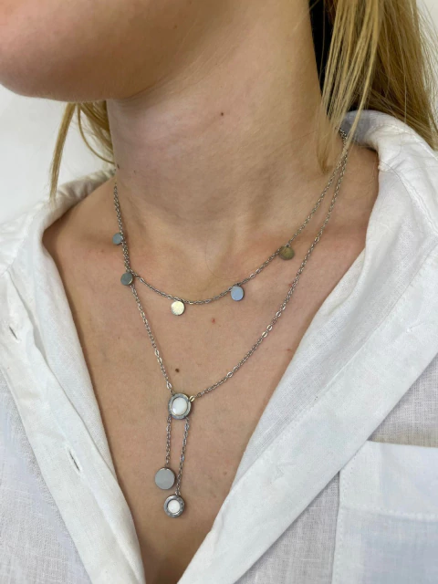 COLAR DUPLO MEDALHAS C/ MADRE - comprar online