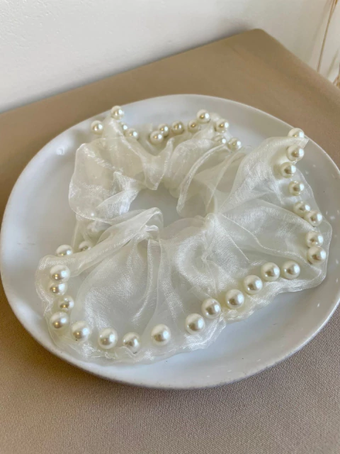 RABICO POM-POM TECIDO E PEROLA 26786