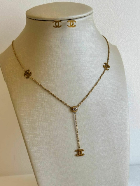 CONJ CHANNEL C/ PONTO DE LUZ GRAVATA - comprar online