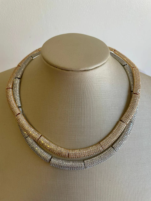 COLAR TIRA ZIRCÔNIA 40CM+EXT (B.F.) 29211 - comprar online