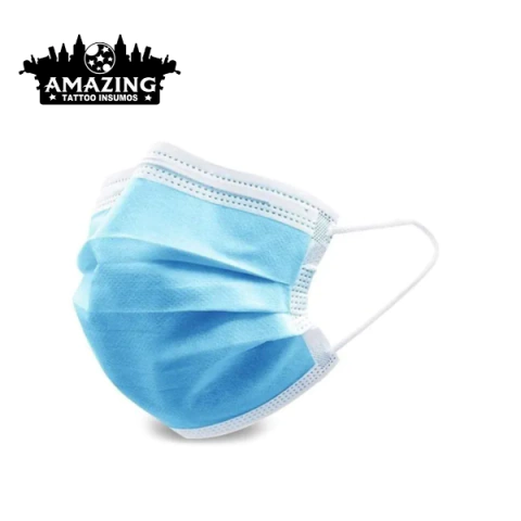 Barbijos Descartables Celeste Triple Filtro - comprar online