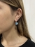 Argollas Leena turquesa (par) - comprar online
