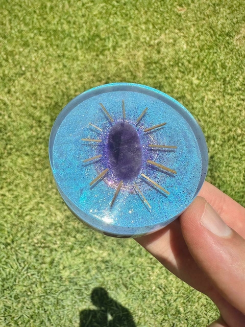 Orgonite Melhão Ametista Dupla Face