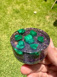 Orgonite Medalhão Malaquita - comprar online