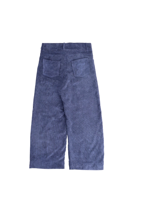 Wide leg pant F embroidered - Azul Eclipse - comprar online