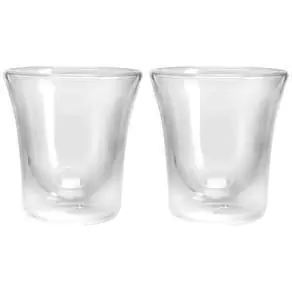 JOGO DE 2 COPOS COFFEE TIME EM VIDRO BOROSSILICATO 90 ML