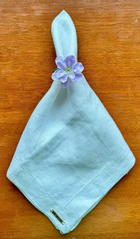 PORTA GUARDANAPO FLOR MINI LILAS