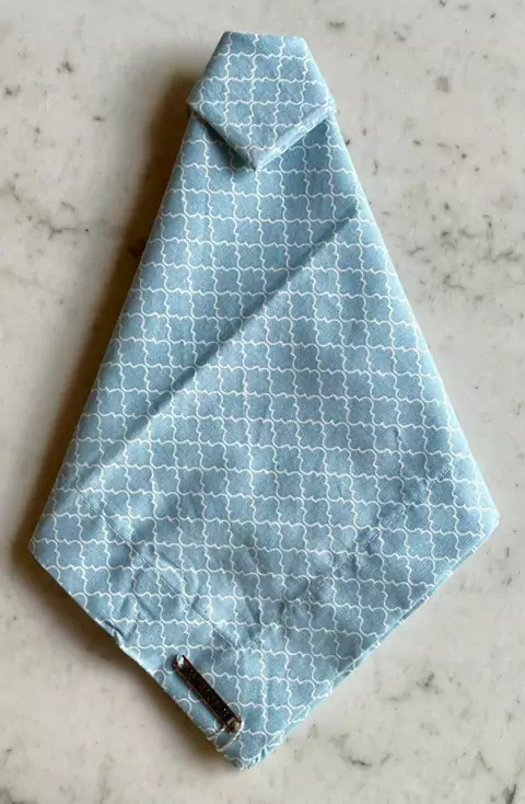 GUARDANAPO GEOMETRICO AZ/OFF ALGODAO 42X42CM