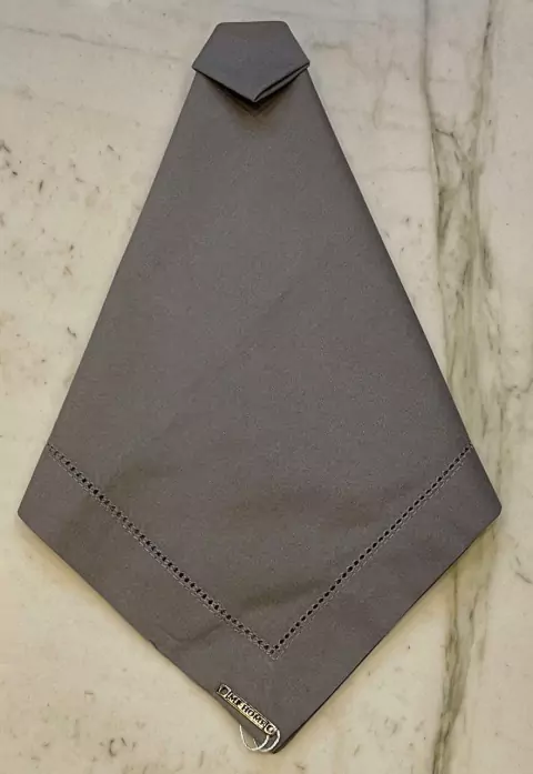 GUARDANAPO CHUMBO ALGODAO COM AJOUR 50X50CM