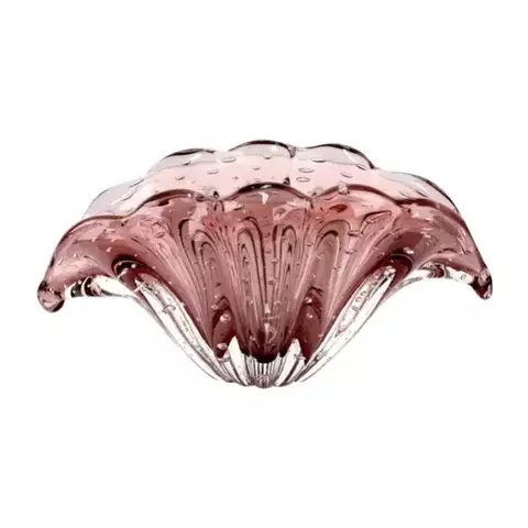 CENTRO DE MESA URK PP NEW RUBI EM CRISTAL MURANO