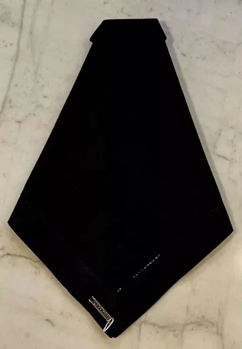 GUARDANAPO PRETO ALGODAO COM AJOUR 50X50CM