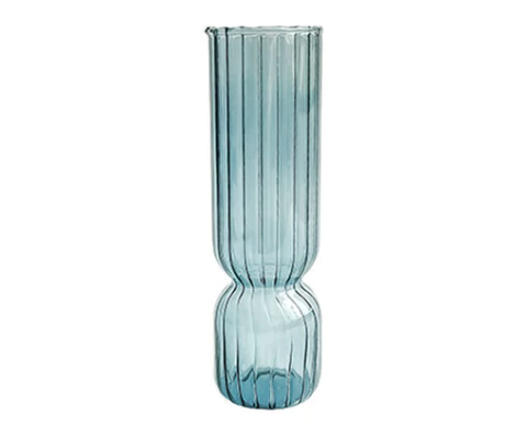 VASO CANELADO AZUL BLISS