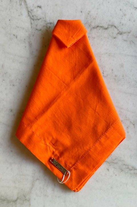 GUARDANAPO LARANJA ALGODAO 42X42CM