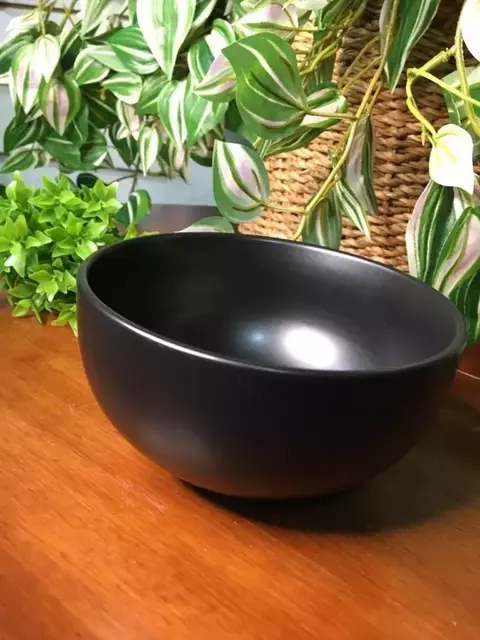 BOWL CERAMICA PRETO 13X18CM