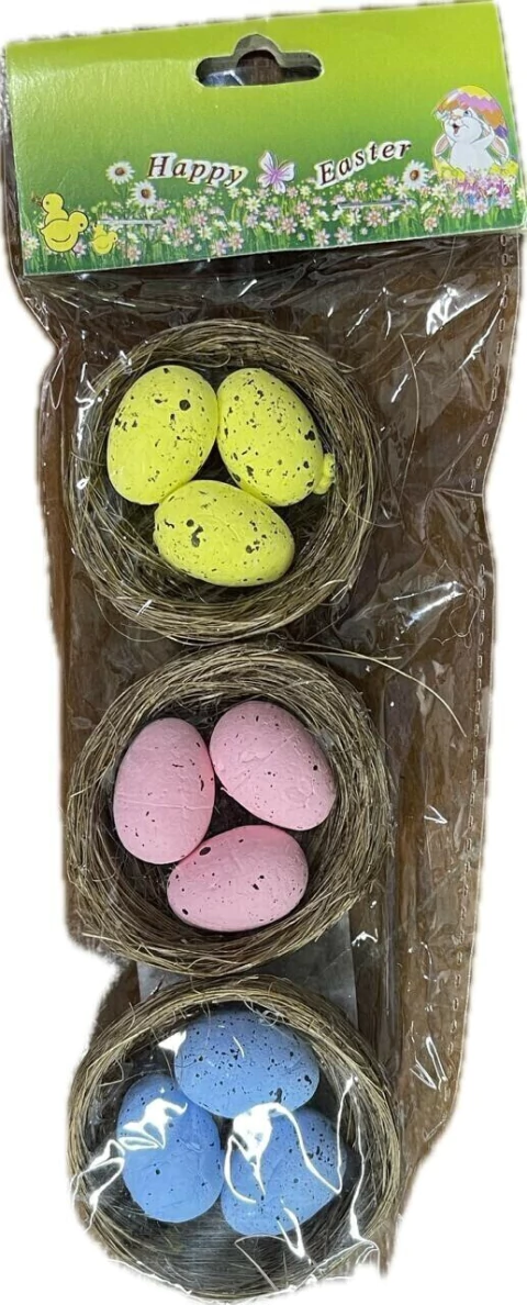 KIT 3 NINHOS COM OVINHOS