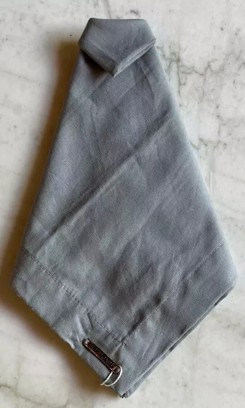 GUARDANAPO CINZA ESCURO ALGODAO 42X42CM