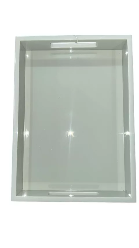 BANDEJA EM ACRÍLICO BORDA 10MM COM ALÇA A4 FENDI