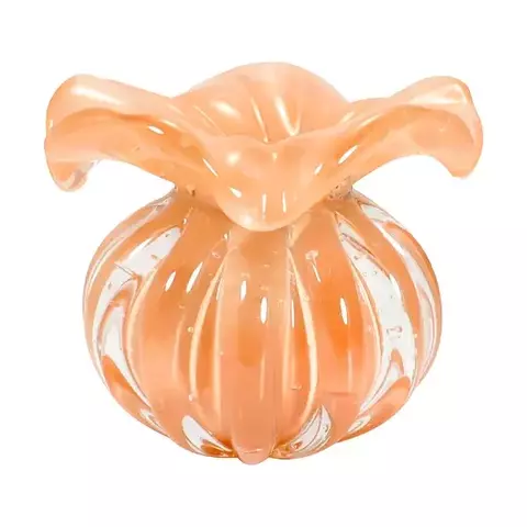 VASO LEIDA P TURMERIC EM CRISTAL MURANO
