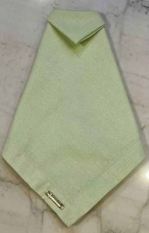 GUARDANAPO VERDE MENTA LINHO MISTO 48X48CM