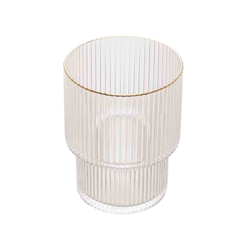 COPO BAIXO CRISTAL DE CHUMBO C/BORDA DOURADA LINES