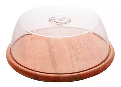 BOLEIRA MADEIRA C/TAMPA LIPTUS 33X15CM