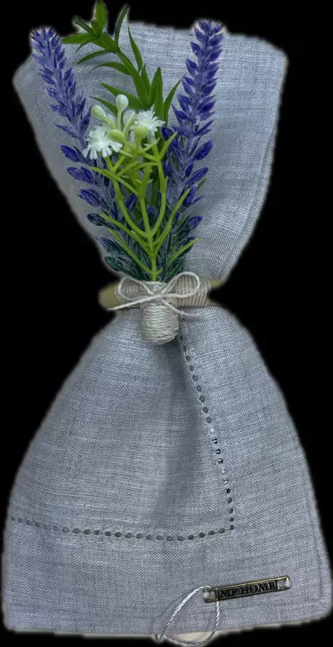 PORTA GUARDANAPO BUQUE LAVANDA LILAS