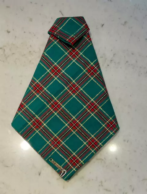 GUARDANAPO XADREZ VERDE/VERMELHO/DOURADO ALGODAO 42X42CM