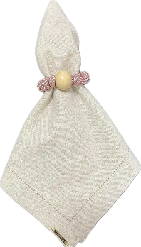 PORTA GUARDANAPO CORDAO SAO FRANCISCO ROSA ANTIGO MADEIRA CLARA