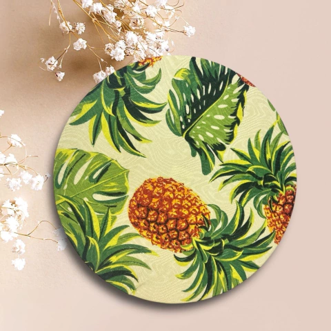 CAPA BASE MDF ABACAXI FUNDO BEGE