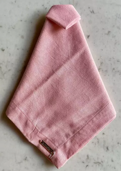 GUARDANAPO ROSA SECO LINHO MISTO 45X45CM