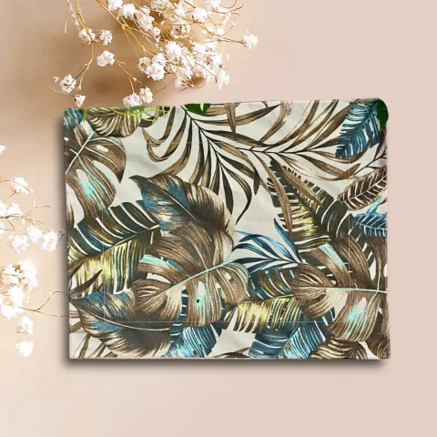 LUGAR AMERICANO DUPLA FACE IMPERMEAVEL MARANTA BEGE/FENDI 35X45CM