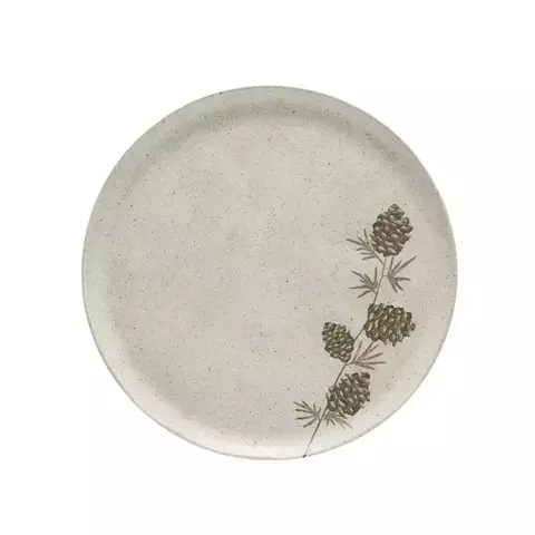 PRATO DE SOBREMESA AQUARELLE PINHAS