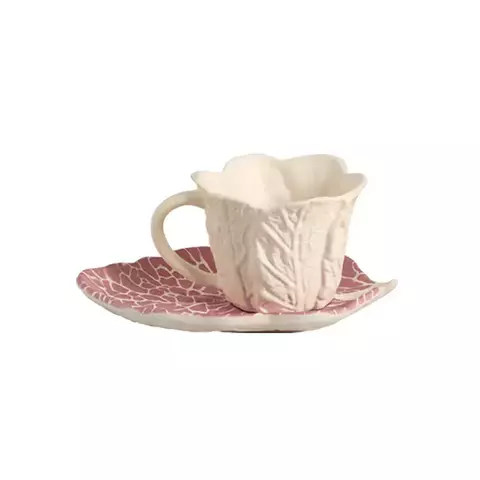 XICARA DE CHA COM PIRES COUVE ROSA MATTE