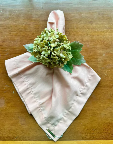 PORTA GUARDANAPO HORTENSIA MINI ERVA DOCE