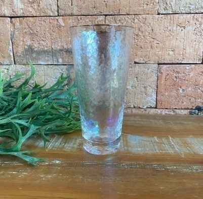 COPO DE VIDRO FURTACOR BORDA DOURADA