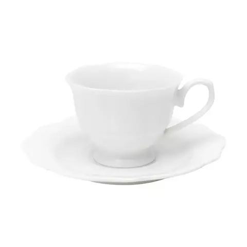 XICARA CAFE PORCELANA C/PIRES MALDIVAS BRANCO 80ML