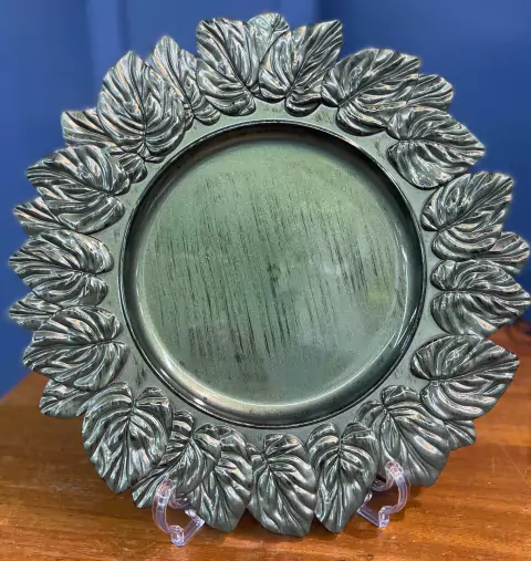 SOUSPLAT LEAF OLIVE CLARO ANTIQUE